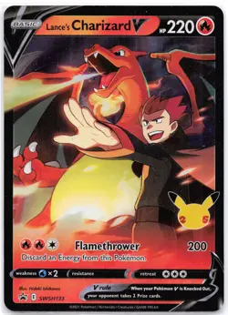 Lance's Charizard V SWSH133 Holofoil SWSH: Sword & Shield Promo Cards NM - Image 1