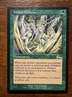 (x4) Hidden Gibbons "Urza's Legacy" Regular (All LP+ or Better) - Image 5