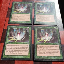 Mtg X4 Land Grant X4 LP Mercadian Masques Playset Magic Land Tutor - Image 2