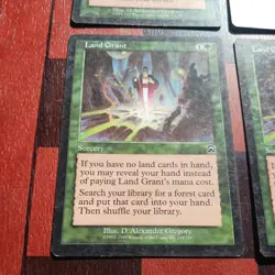 Mtg X4 Land Grant X4 LP Mercadian Masques Playset Magic Land Tutor - Image 3