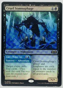 MTG Cruel Somnophage Wilds of Eldraine Foil BUY ME - Image 1