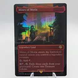 Mines of Moria BORDERLESS FOIL, The Lord of the Rings, MTG LTR - Image 1