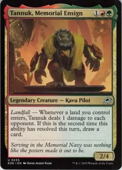 Tannuk, Memorial Ensign MTG Edge of Eternities Regular - Image 1