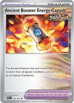 Reverse Holofoil - Ancient Booster Energy Capsule - 140/162 - SV05: Temporal ... - Image 1