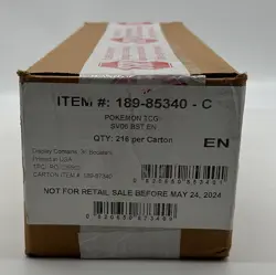 Pokemon TCG English SV06 Twilight Masquerade Booster Box Case Sealed - Image 1