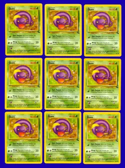 LOT of (16) 1999 Pokemon Fossil Ekans 46/62 - RARE - Mint to Gem Mint - Image 1