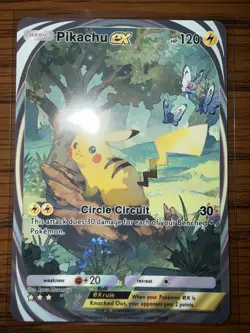 Pokemon Pocket tcg Game Pikachu Ex Full Art SEE DESCRIPTION - Image 1