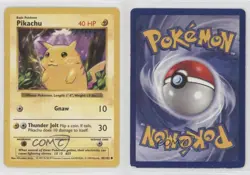 Pikachu Shadowless Pokemon Base Set #58 1999 - Image 3