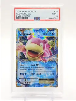 SLOWBRO EX 2016 POKEMON XY EVOLUTIONS RARE 26/108 PSA 9 Q0004 - Image 1