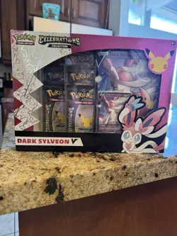 Pokemon TCG Celebrations Collection Box Dark Sylveon V ~ Factory Sealed - Image 1