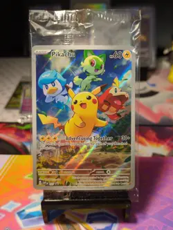 Pokemon Pikachu - Scarlet & Violet 027 Black Star Promo Sealed 2023 - Image 1