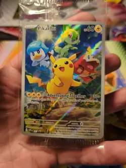 Pokemon Pikachu - Scarlet & Violet 027 Black Star Promo Sealed 2023 - Image 3