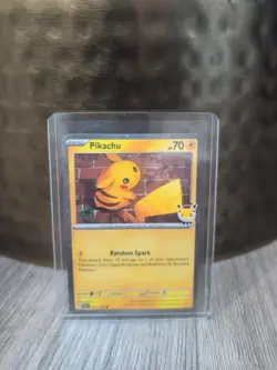 Pokemon TCG Pikachu Pokemon Day Stamped Promo 051/162 - Image 1