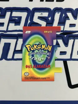 Pokemon Topps Series 2 Die Cut #65 Alakazam - Image 2