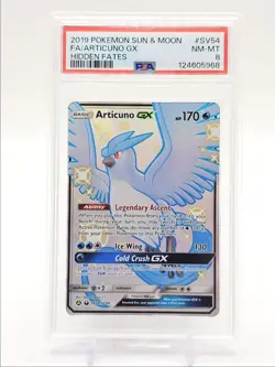 ARTICUNO GX 2019 POKEMON HIDDEN FATES SHINY RARE SV54/SV94 PSA 8 Q0004 - Image 1