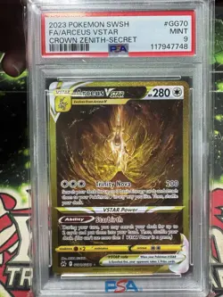 Pokemon TCG Arceus VSTAR Crown Zenith GG70/GG70 Secret Rare PSA 9 - Image 1