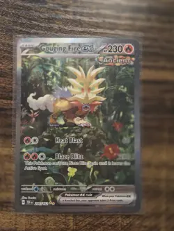 Pokemon Gouging Fire ex 204/162 - Temporal Forces - Pack Fresh - Image 1