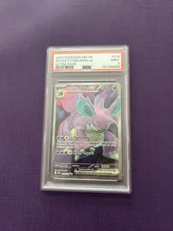 2025 Pokemon Destined Rivals Rocket’s Nidoking Ex Ultra Rare #216 PSA 9 - Image 1