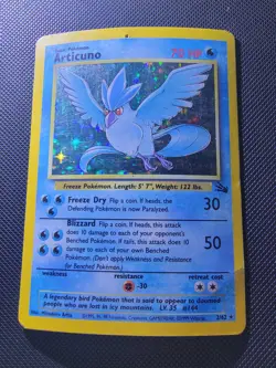 Pokemon TCG Articuno Fossil 2/62 Holo 1999-2000 Wizards Base Set Copyright Holo - Image 1