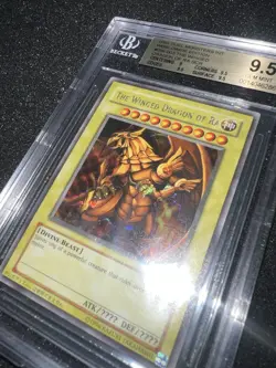 Yugioh 2003 The Winged Dragon Of Ra Secret Rare BGS 9.5 GEM MINT GBI-003 PSA - Image 3