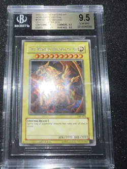 Yugioh 2003 The Winged Dragon Of Ra Secret Rare BGS 9.5 GEM MINT GBI-003 PSA - Image 4