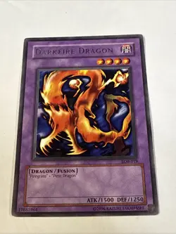 Darkfire Dragon LOB-019 The Legend of Blue Eyes White Dragon Unlimited LP - Image 1