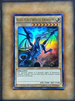 Yugioh Blue-Eyes White Dragon JMPS-EN002 Ultra Rare Limimted Edition VLP - Image 1