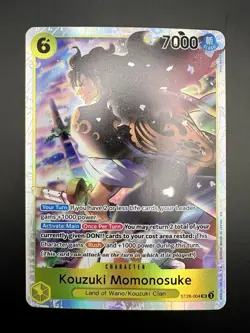 Kouzuki Momonosuke ST28-004 SR | One Piece TCG: Green/Yellow English - Foil NM - Image 2