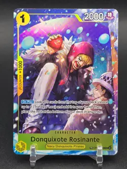 The Azure Sea’s Seven (OP14) Eng #OP12-108 Donquixote Rosinante Treasure Rare - Image 1