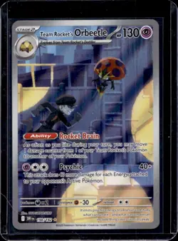 2025 Pokemon SV Destined Rivals DRI EN Team Rocket's Orbeetle #198/182 - Image 1