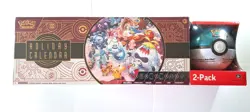 Pokemon TCG 2025 Holiday Calendar + Moon Poke Ball COSTCO 2 Pack NEW SEALED - Image 1