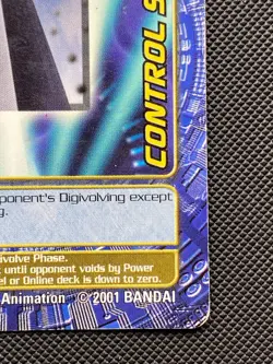 BO-210 Control Spire Digimon Card Digi-Battle Series 4 2001 Bandai - Image 4