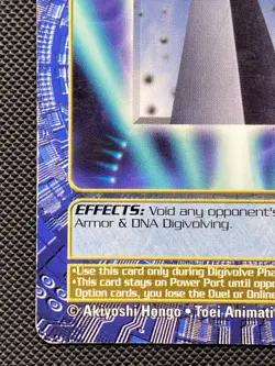 BO-210 Control Spire Digimon Card Digi-Battle Series 4 2001 Bandai - Image 5