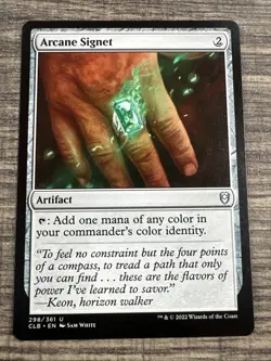 MTG Arcane Signet #298 Battle for Baldur's Gate Magic Gathering Card U NM - Image 1