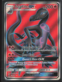 Salazzle GX (Full Art) Ultra Rare SM - Burning Shadows 132/147 NM Pokemon Card - Image 1