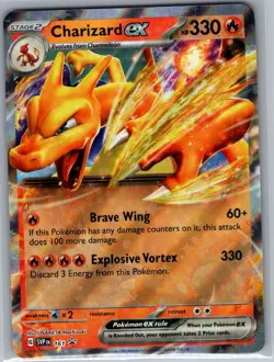 Charizard ex SVP 161 SV: Scarlet & Violet Promo Cards - Pokemon Card - NM - Image 1