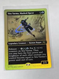 Sita Varma, Masked Racer First-Place Foil Aetherdrift Foil #493 - Image 1