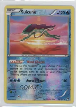 Suicune Reverse Foil Pokemon XY Breakpoint #30 - Image 1