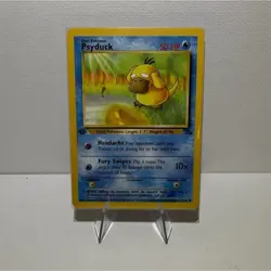 Pokemon Psyduck Fossil 1st Edition Regular Common LP 53/62 English 1999 - WOTC - Image 1