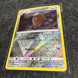 Alolan Diglett 86/149 Reverse Holo Sun and Moon Base Set Pokemon TCG LP - Image 2