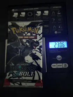 Heavy 23.06g Pokemon TCG SV 10.5 Black Bolt Booster Pack Sealed! - Image 1