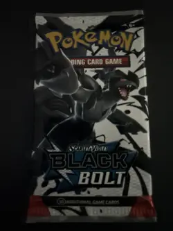Heavy 23.06g Pokemon TCG SV 10.5 Black Bolt Booster Pack Sealed! - Image 2