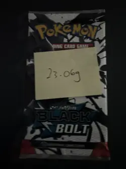 Heavy 23.06g Pokemon TCG SV 10.5 Black Bolt Booster Pack Sealed! - Image 4
