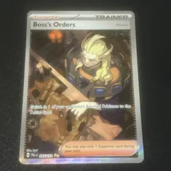 Boss's Orders 265/193 Pokemon Paldea Evolved Holo Full Art Ultra Rare - Image 1
