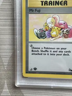 1999 Pokemon Fossil Mr. Fuji #58 1st Edition PSA 10 - Image 4
