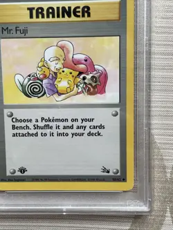 1999 Pokemon Fossil Mr. Fuji #58 1st Edition PSA 10 - Image 5