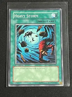 Heavy Storm 1st Edition YSDJ-EN024 YuGiOh Starter Deck - Jaden Yuki - Image 1