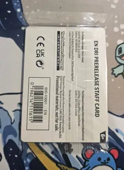 Pokemon TCG Destined Rivals Prerelease Staff Promo Cards [Sealed] - Image 2