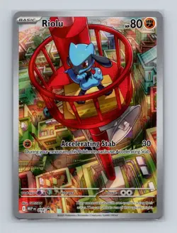 Riolu 010 2025 Pokemon Mega Evolution ETB Black Star Promo Card NM+ - Image 1