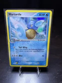 Wartortle 43/100 Holo EX Crystal Guardians Stamped Pokemon Card 2006 TCG - Image 1